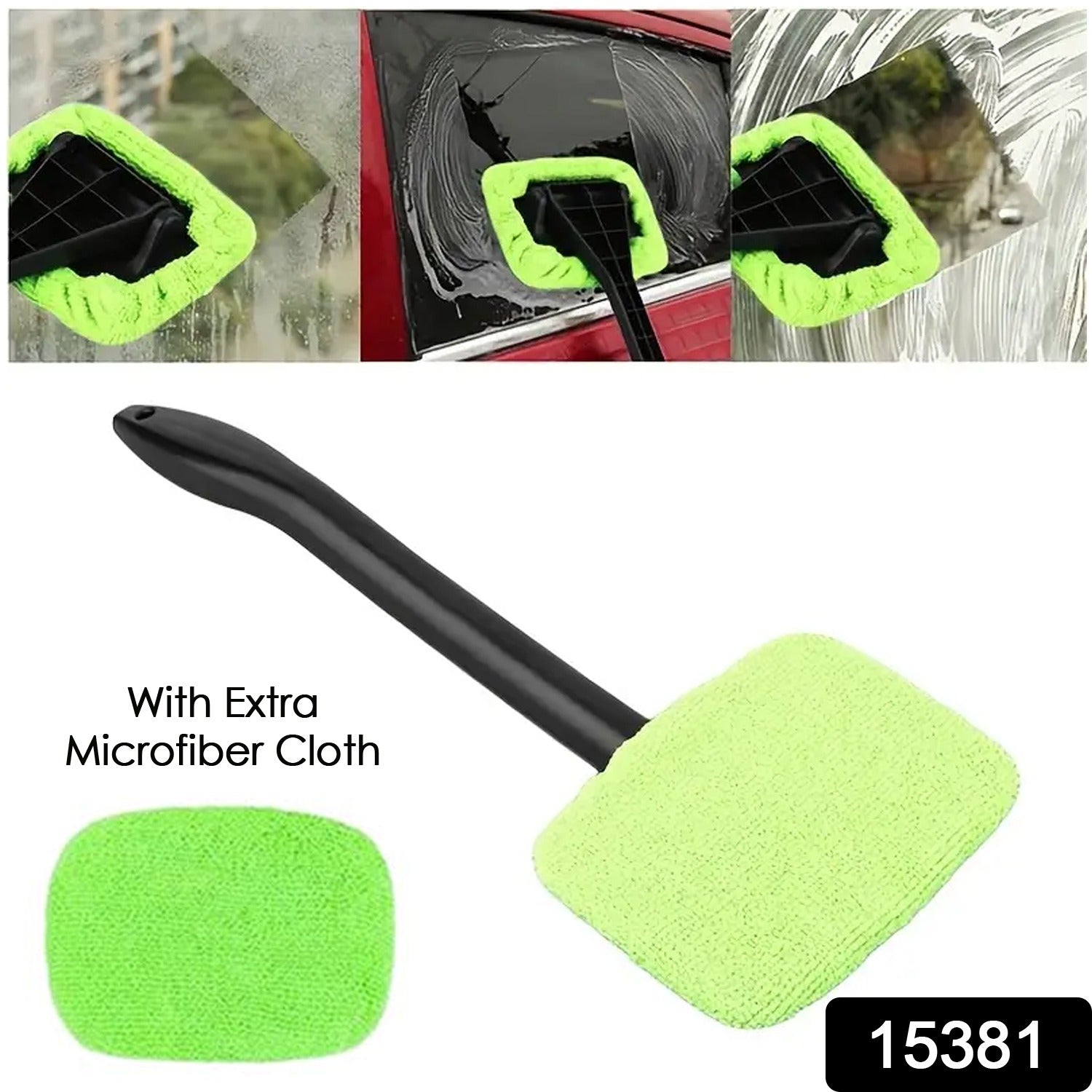 Windshield Clean Car Glass Cleaner Wiper With 1 Extra Microfiber Cloth (1 Pc / 38 Cm Long) - Shivani Jaswal Windshield Clean Car Glass Cleaner Wiper With 1 Extra Microfiber Cloth (1 Pc / 38 Cm Long)