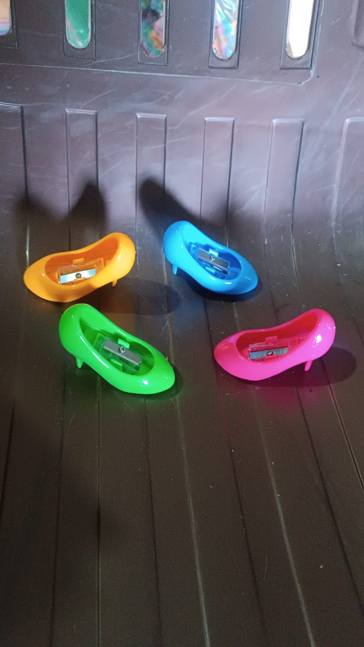 High Heels Shape Pencil Sharpener Single Pencil Sharpeners (Mix Colour) - Shivani Jaswal High Heels Shape Pencil Sharpener Single Pencil Sharpeners (Mix Colour)
