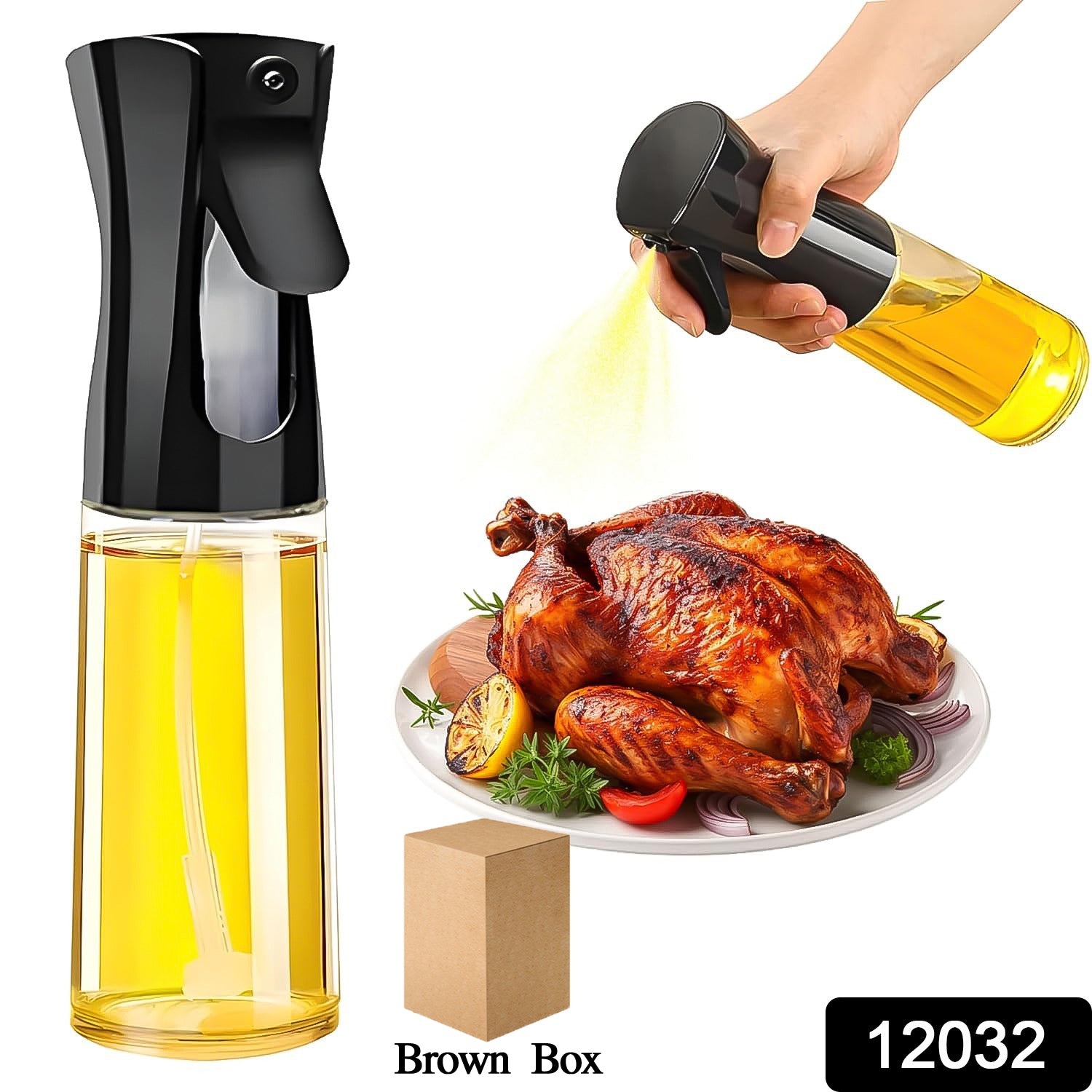 Plastic Oil Spray Bottle - Versatile Kitchen Gadgets (250 ML Approx) - Shivani Jaswal Plastic Oil Spray Bottle - Versatile Kitchen Gadgets (250 ML Approx)