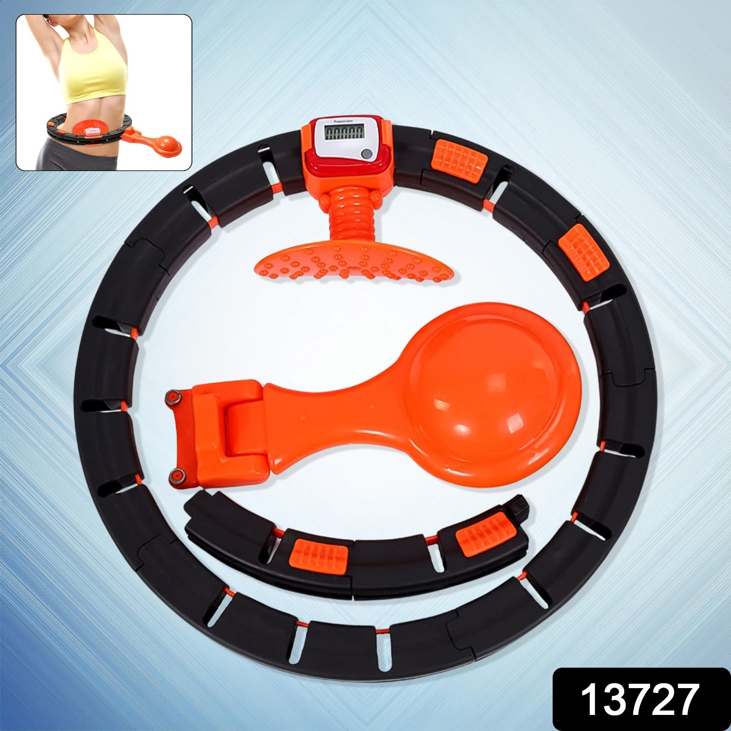 Smart Fitness Hula Hoops with Spinning Ball and Intelligent Counter (1 Pc / Loose) - Shivani Jaswal Smart Fitness Hula Hoops with Spinning Ball and Intelligent Counter (1 Pc / Loose)