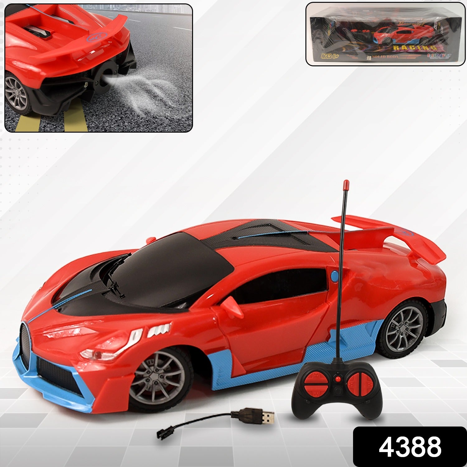 Electroplay High-Speed RC Sports Car with Spray Exhaust Effect (1 Set) - Shivani Jaswal Electroplay High-Speed RC Sports Car with Spray Exhaust Effect (1 Set)