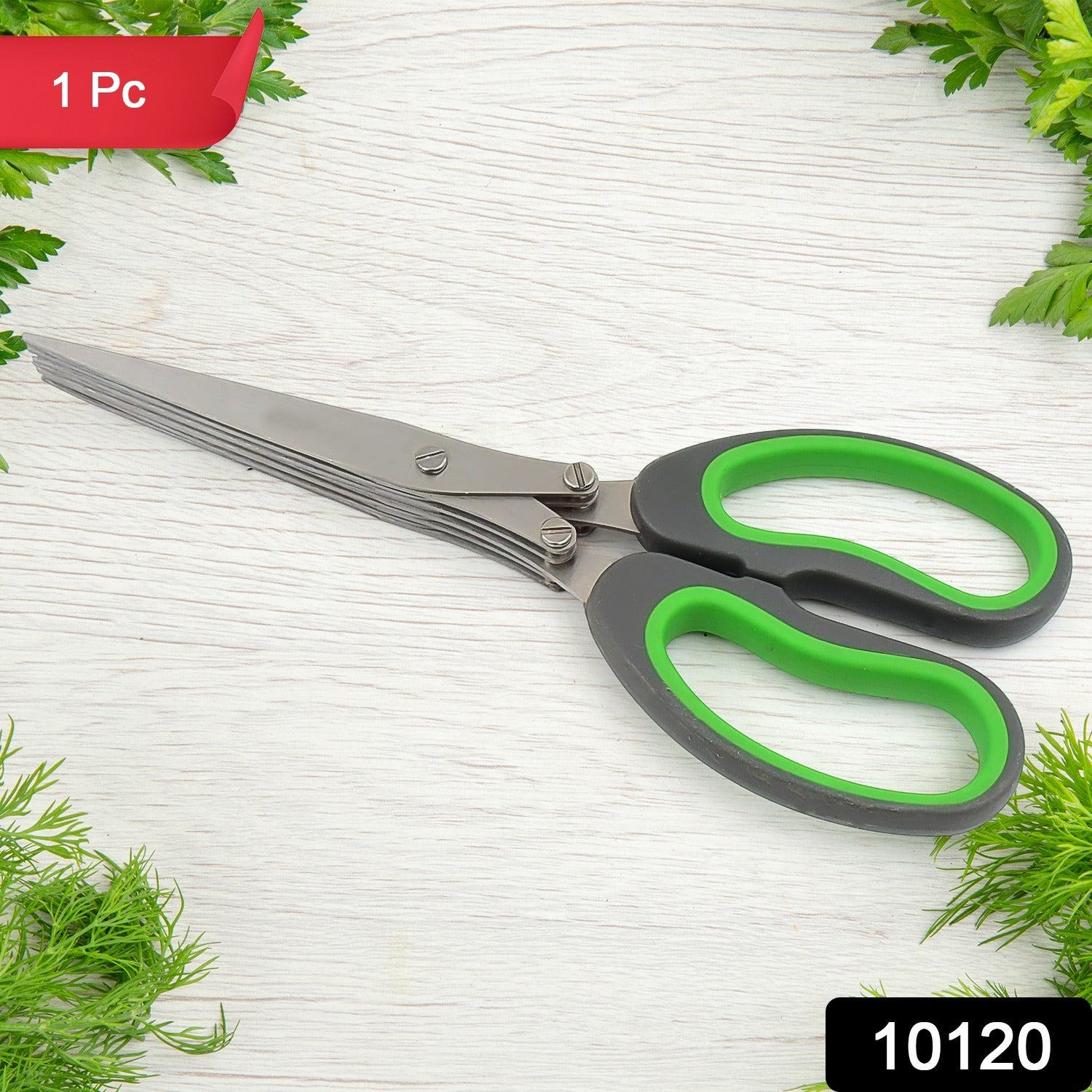 Multifunction Vegetable Stainless Steel Herbs Scissor with 5 Blades (1 Pc) - Shivani Jaswal Multifunction Vegetable Stainless Steel Herbs Scissor with 5 Blades (1 Pc)