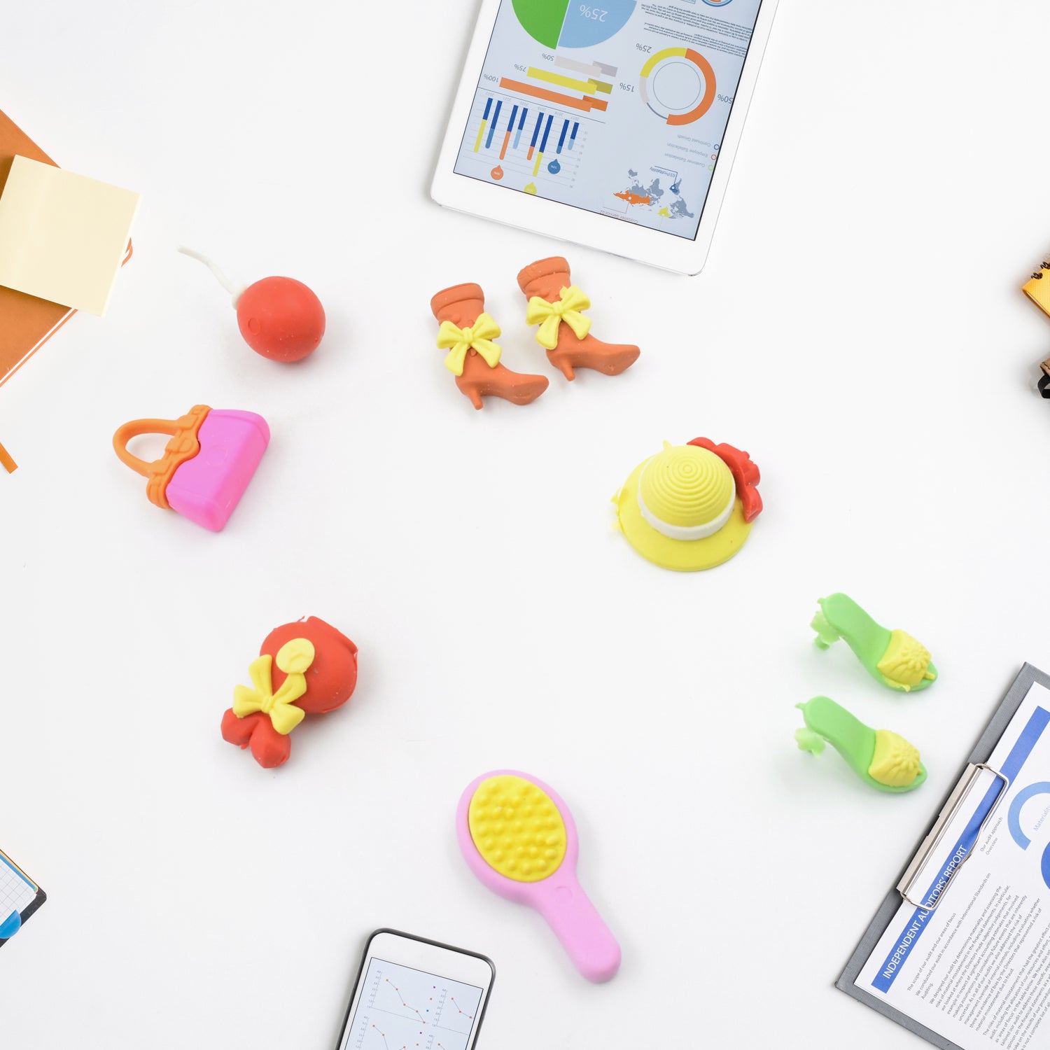 Fancy & Stylish Mini Erasers for Kids (9 Pc Set) - Fun Designs, Party Favors - Shivani Jaswal Fancy & Stylish Mini Erasers for Kids (9 Pc Set) - Fun Designs, Party Favors
