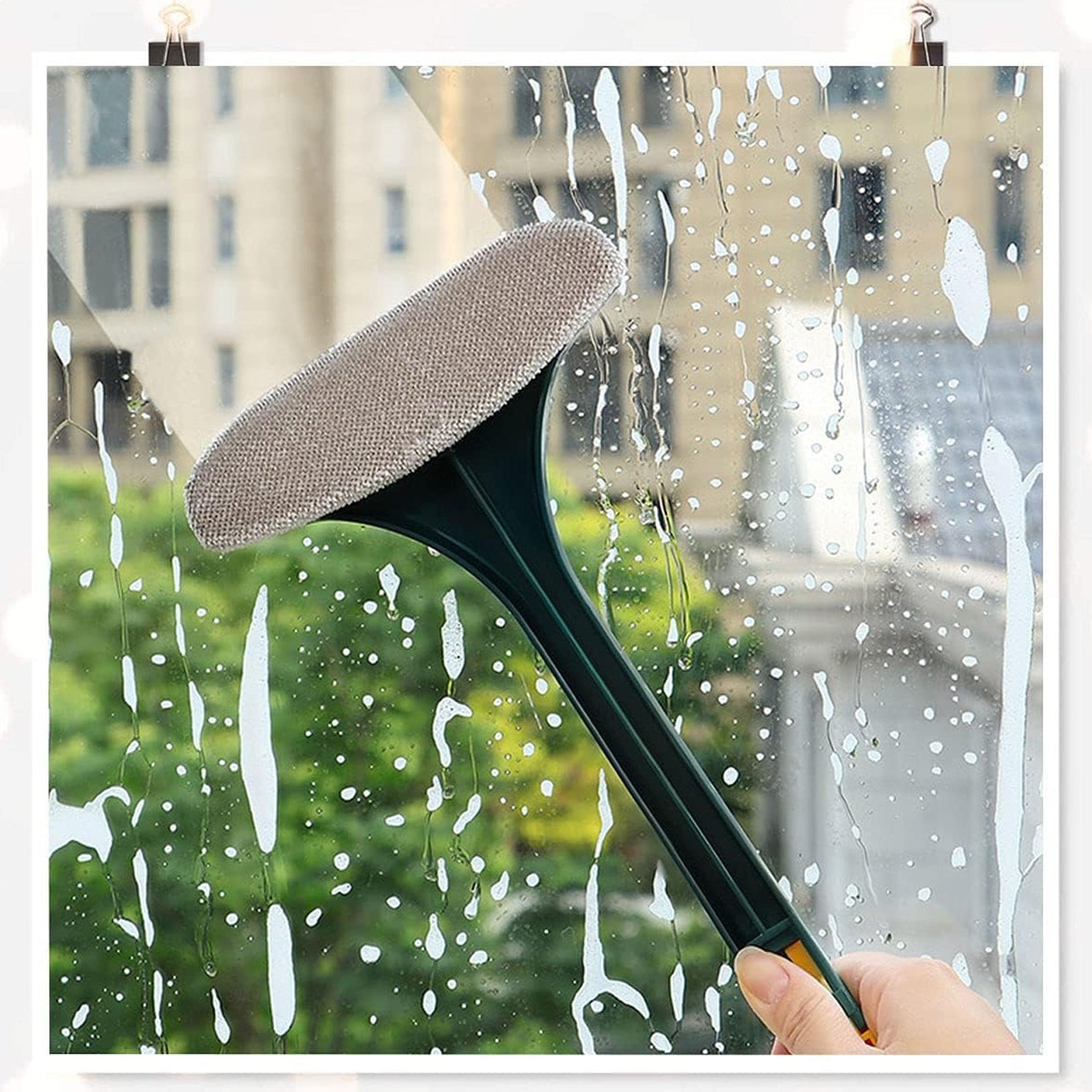 2-in-1 Mesh Cleaning Brush & Wiper with Extended Handle – Window Cleaner (1 Pc) - Shivani Jaswal 2-in-1 Mesh Cleaning Brush & Wiper with Extended Handle – Window Cleaner (1 Pc)