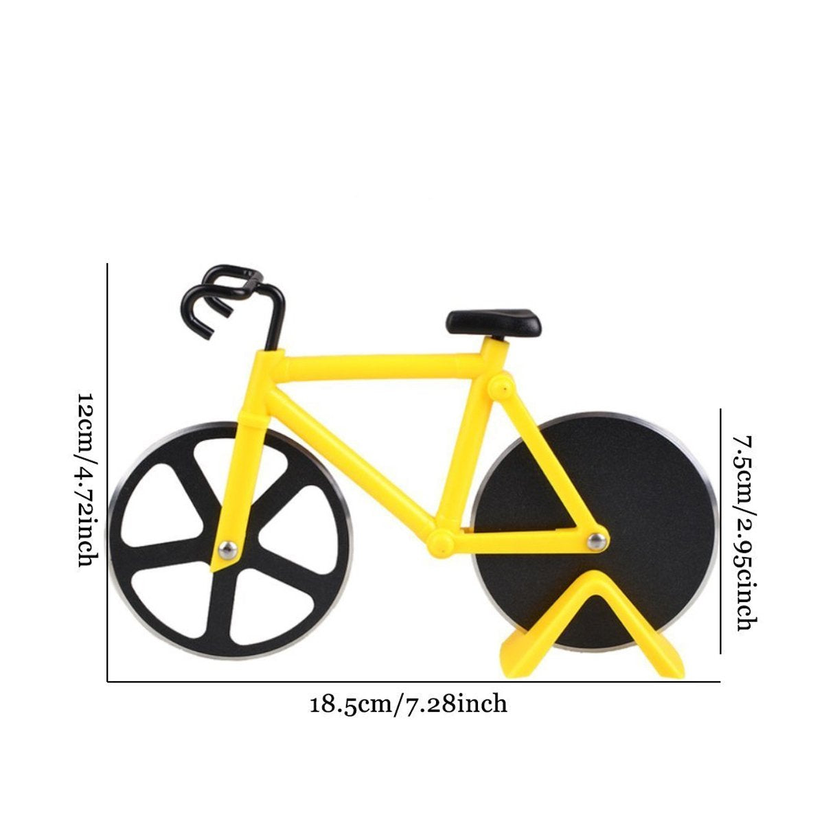Bicycle Pizza Cutter (1 Pc): Stainless Steel, Unbreakable Handle - Shivani Jaswal Bicycle Pizza Cutter (1 Pc): Stainless Steel, Unbreakable Handle