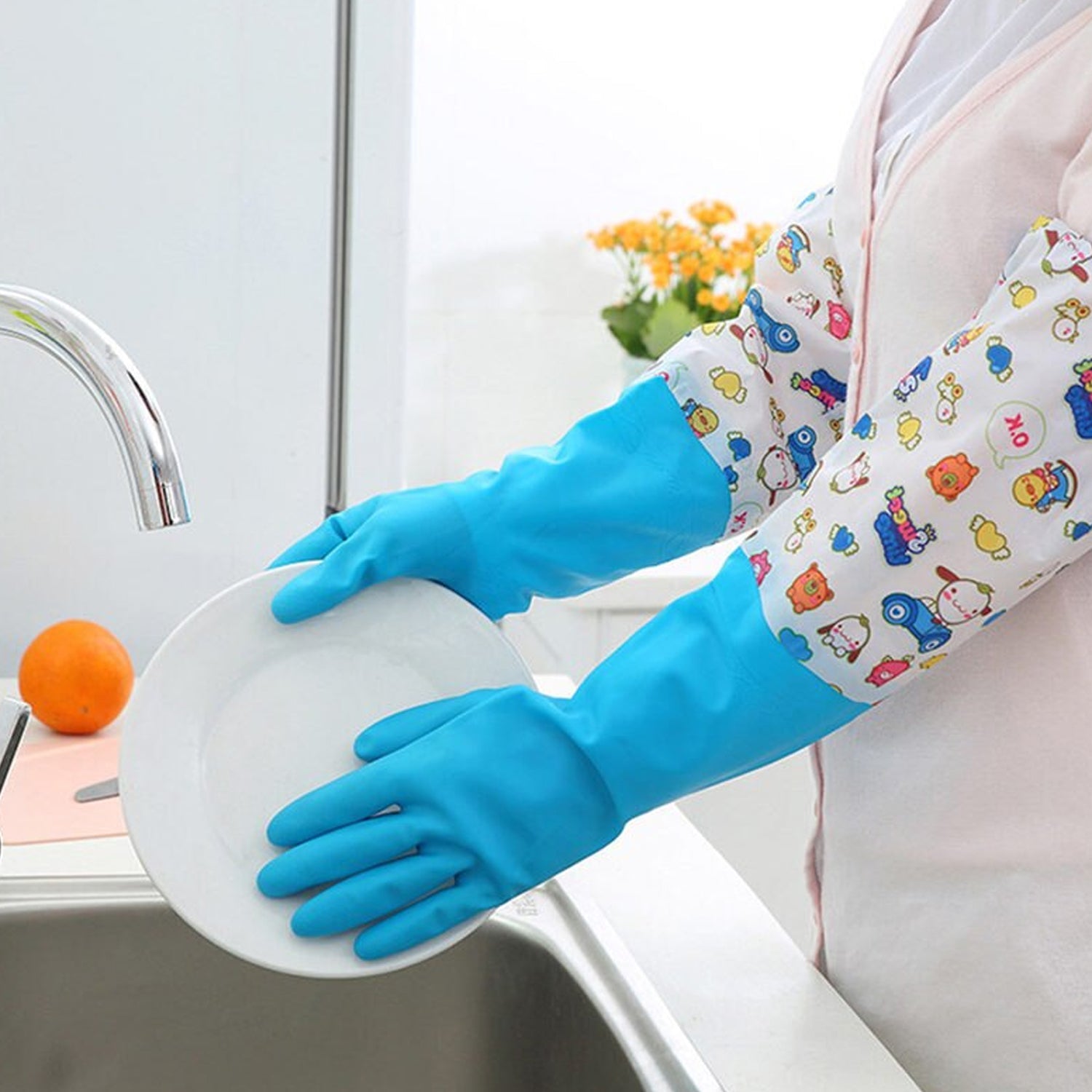 2-Pair Large Blue Multipurpose Gloves – Ideal for Washing, Gardening & Cleaning - Shivani Jaswal 2-Pair Large Blue Multipurpose Gloves – Ideal for Washing, Gardening & Cleaning