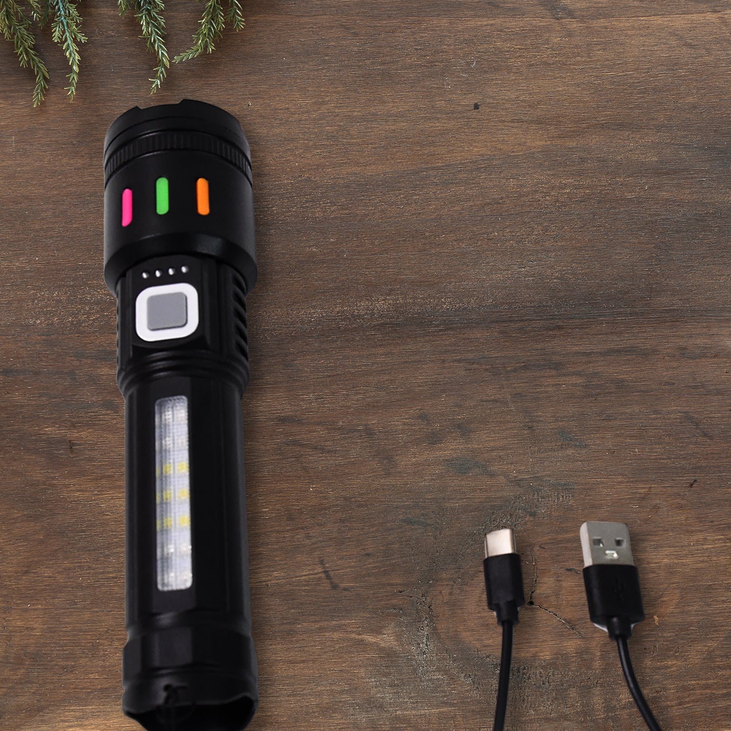 Led Torch High Lumens Fast Charging Flashlight / Torch with Far & Near Zoom (1 Pc) - Shivani Jaswal Led Torch High Lumens Fast Charging Flashlight / Torch with Far & Near Zoom (1 Pc)