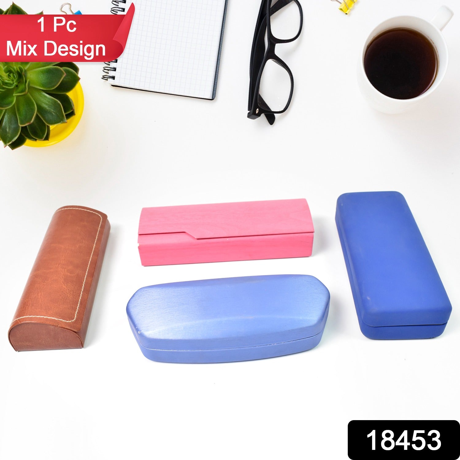 Glasses Case Eyeglasses Holder Storage Box (1 Pc / Mix color & Design) - Shivani Jaswal Glasses Case Eyeglasses Holder Storage Box (1 Pc / Mix color & Design)