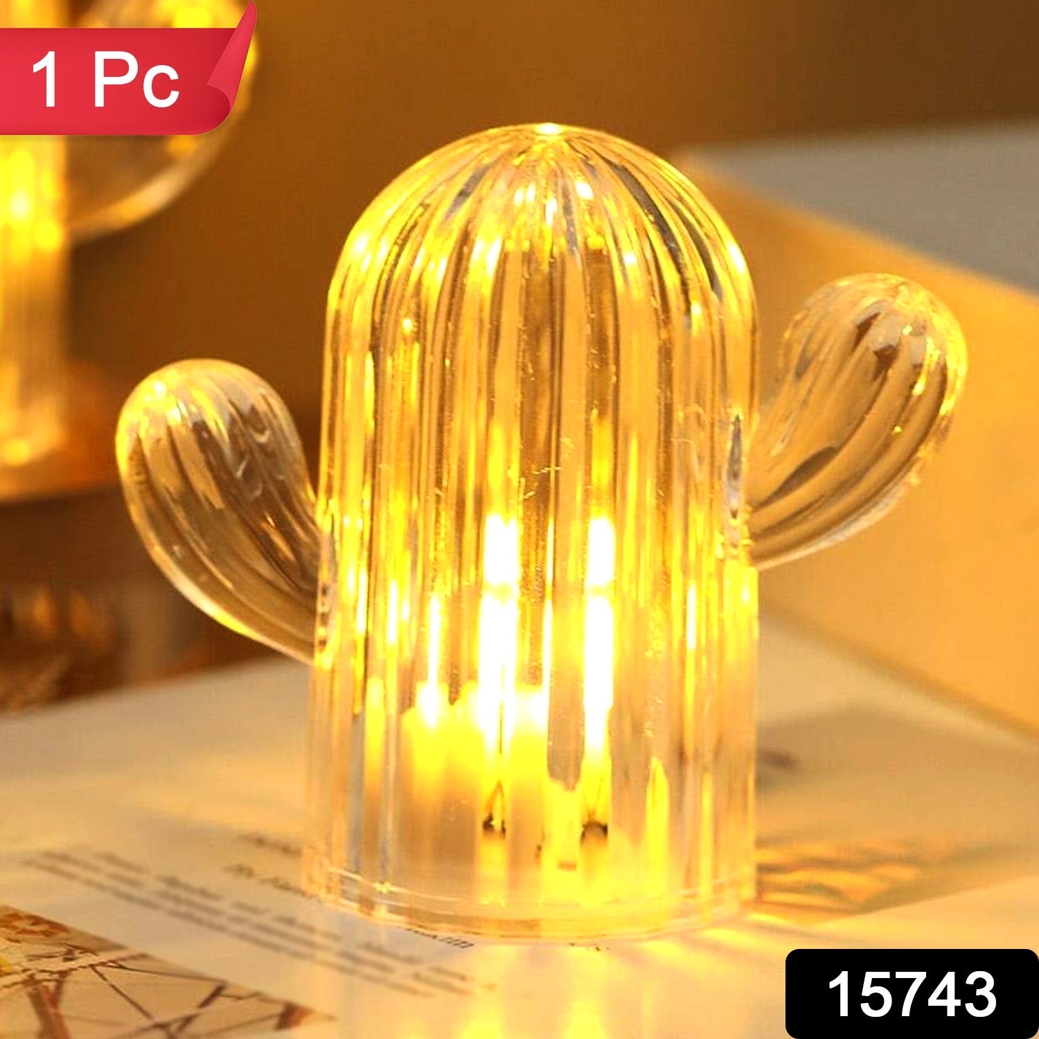 Cute Cactus LED Night Light (Cactus / 1 Pc) - Shivani Jaswal Cute Cactus LED Night Light (Cactus / 1 Pc)