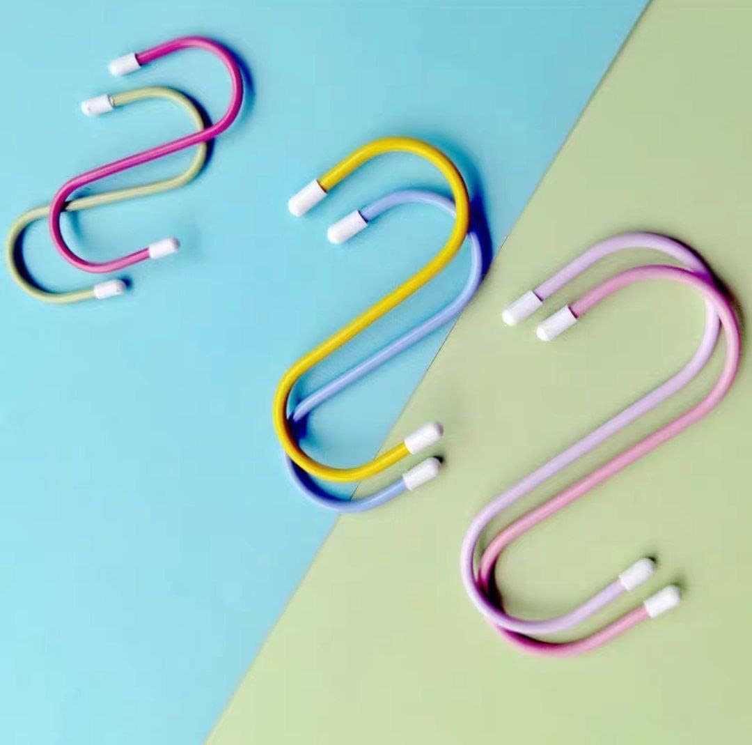 S Shape Metal Hooks for Hanging, Heavy Duty S Shaped Hooks for Hanging Clothes, Metal Hooks for Kitchen, Wardrobe, Work Shop, Bathroom, Garden, Office (6 Pcs Set) - Shivani Jaswal S Shape Metal Hooks for Hanging, Heavy Duty S Shaped Hooks for Hanging Clothes, Metal Hooks for Kitchen, Wardrobe, Work Shop, Bathroom, Garden, Office (6 Pcs Set)