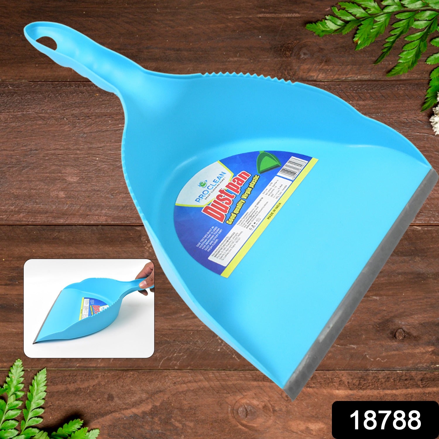 Heavy Plastic Dustpan with Handle (1 Pc) - Shivani Jaswal Heavy Plastic Dustpan with Handle (1 Pc)