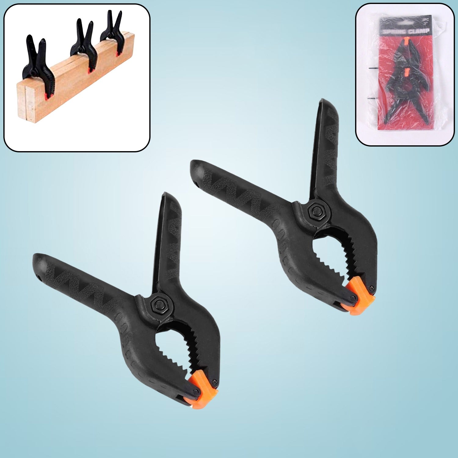 3 inch Heavy Duty Clips Clamp Spring Clamps Clip Fixture (2 Pc Set) - Shivani Jaswal 3 inch Heavy Duty Clips Clamp Spring Clamps Clip Fixture (2 Pc Set)