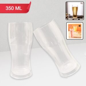 Apex Vista Unbreakable Pitcher Glass Set â€“ 350 ML (Approx) | 2-Piece