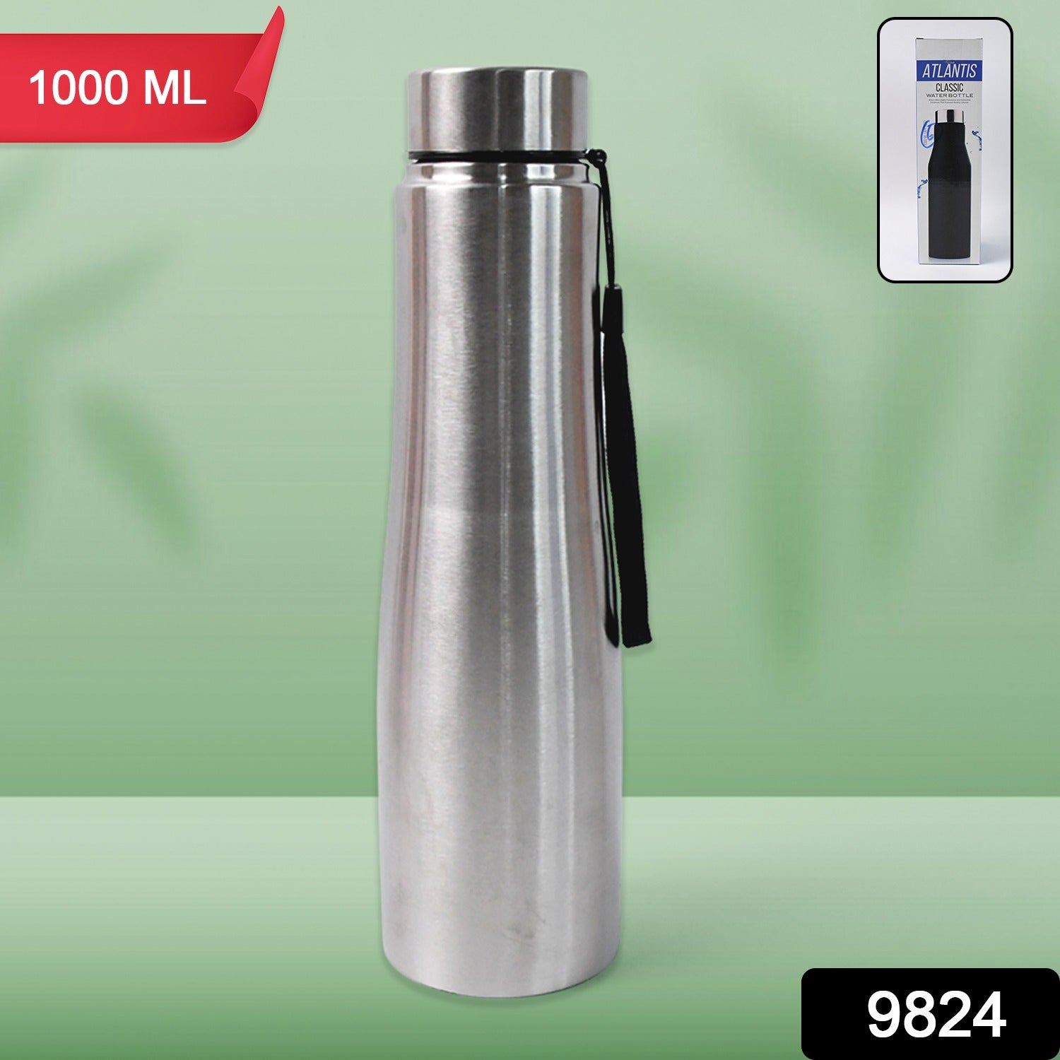 Stainless Steel Double Wall Vacuum-Insulated Drink Water Bottle (1000 ML) - Shivani Jaswal Stainless Steel Double Wall Vacuum-Insulated Drink Water Bottle (1000 ML)