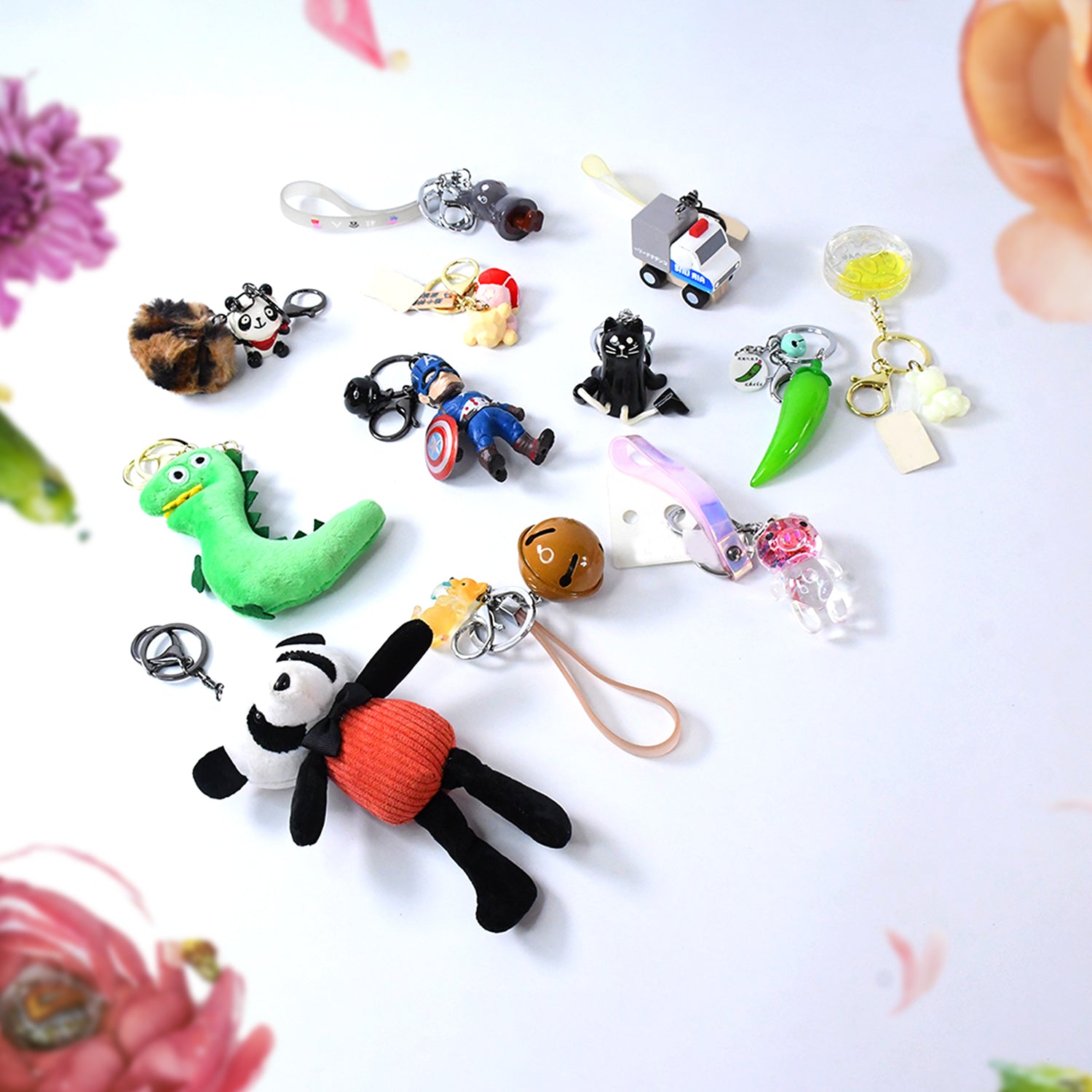 Mix Design & Size Keychain - Durable & Stylish Accessory (1 Pc / Mix Color) - Shivani Jaswal Mix Design & Size Keychain - Durable & Stylish Accessory (1 Pc / Mix Color)