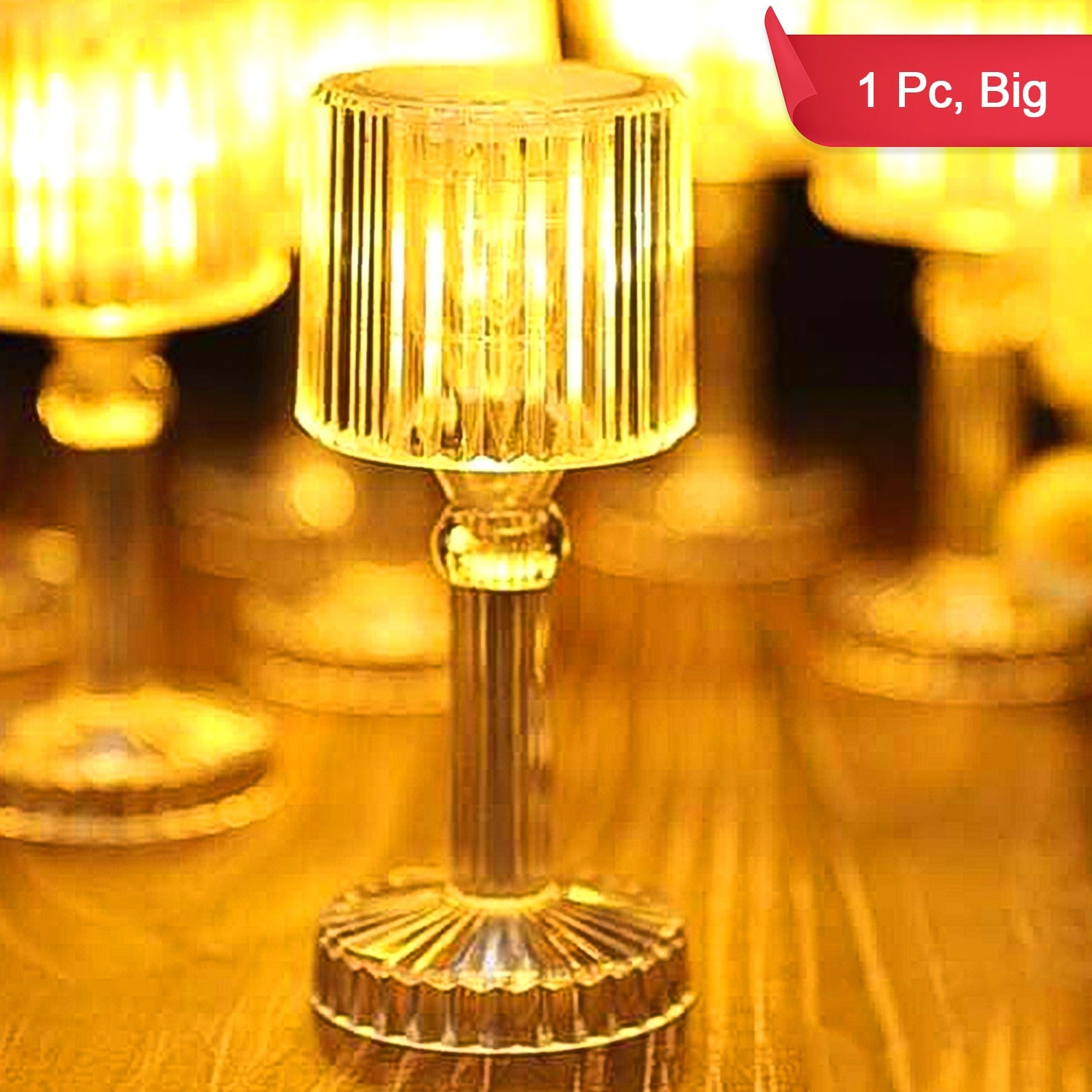 Big Acrylic LED Desk Lamps Table Lamp Portable Crystal (1 Pc / Big) - Shivani Jaswal Big Acrylic LED Desk Lamps Table Lamp Portable Crystal (1 Pc / Big)
