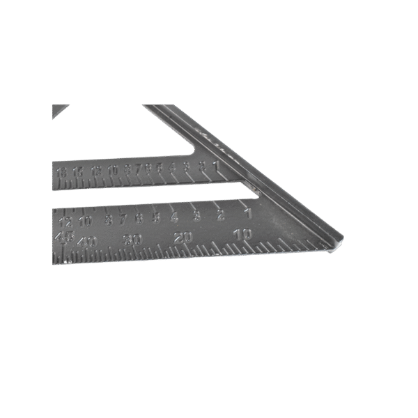 Double Side Scale Triangle / Ruler Measurement Hand Tool (1 Pc / Black)