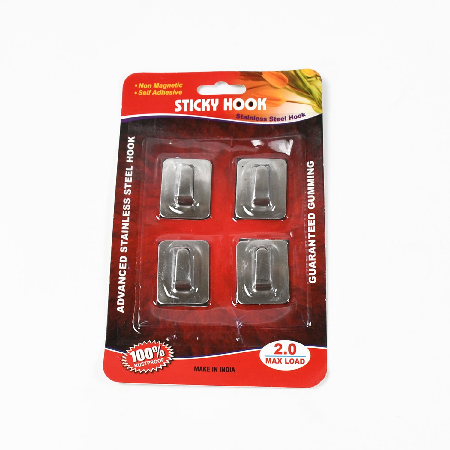 Self- Adhesive Hooks, Heavy Duty Wall Hooks Hangers Stainless Steel Waterproof Sticky Hooks for Hanging Robe Coat Towel Kitchen Bathroom and. - Shivani Jaswal Self- Adhesive Hooks, Heavy Duty Wall Hooks Hangers Stainless Steel Waterproof Sticky Hooks for Hanging Robe Coat Towel Kitchen Bathroom and.