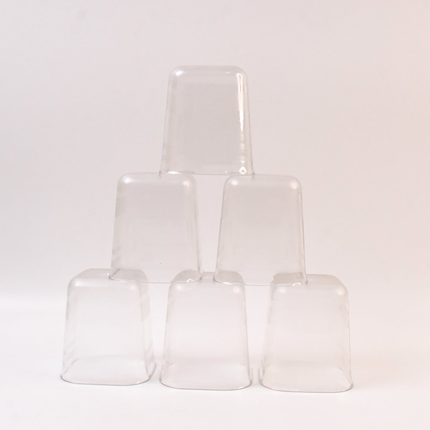 6pc Transparent Diamond Medium Serving Glass Set, Glass Set for Water, Juice etc - Shivani Jaswal 6pc Transparent Diamond Medium Serving Glass Set, Glass Set for Water, Juice etc