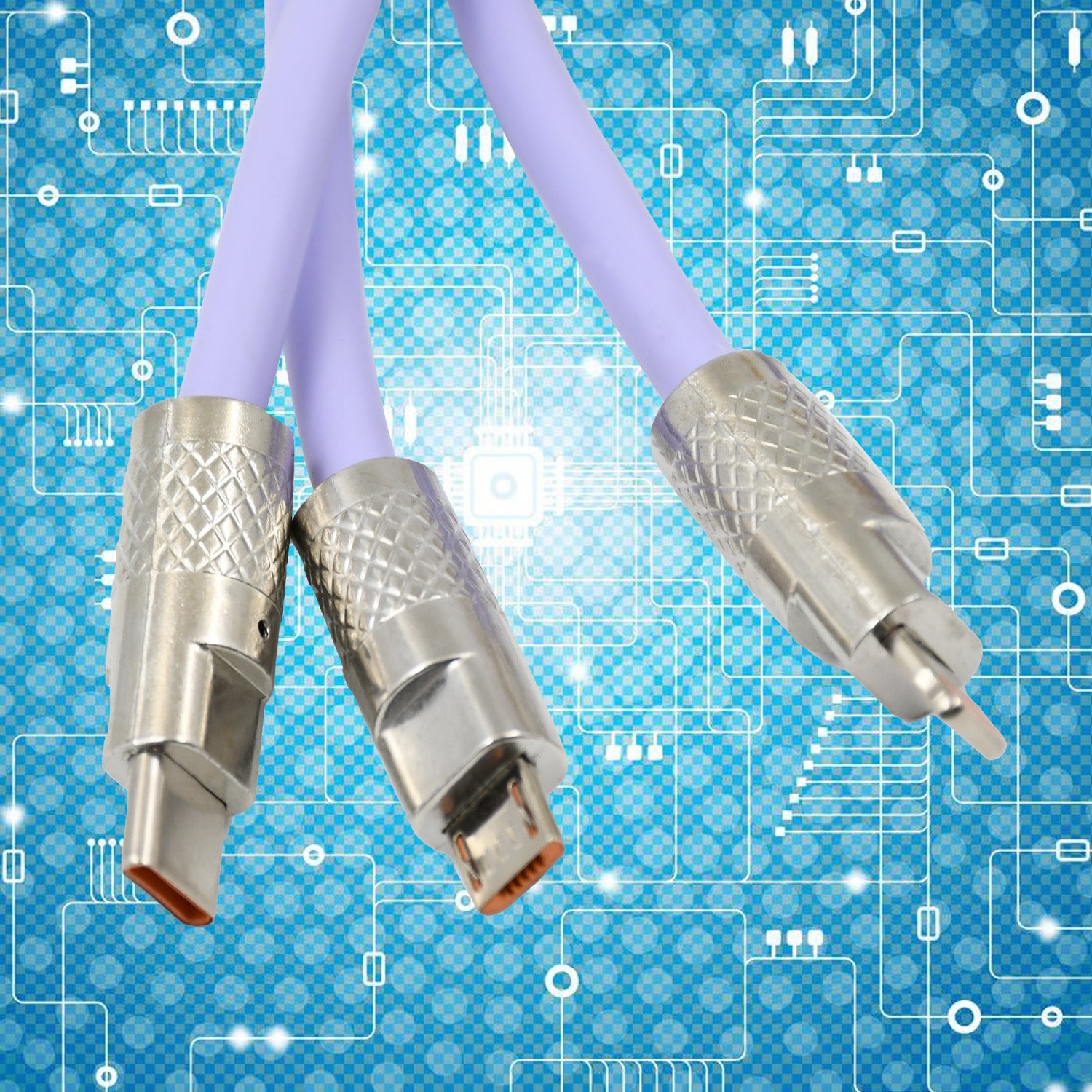3 in 1 Multi Super Fast Charging Cable (1 Pc) - Shivani Jaswal 3 in 1 Multi Super Fast Charging Cable (1 Pc)