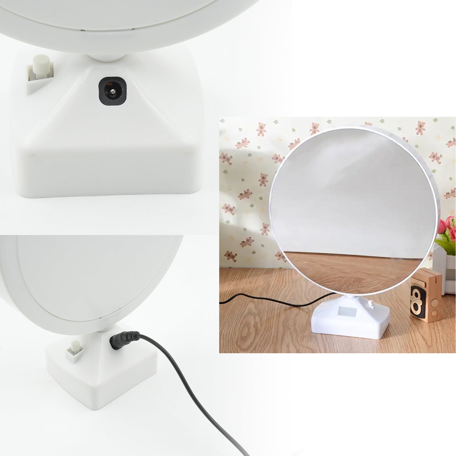 Plastic 2 in 1 Mirror Come Photo Frame with Led Light - Shivani Jaswal Plastic 2 in 1 Mirror Come Photo Frame with Led Light