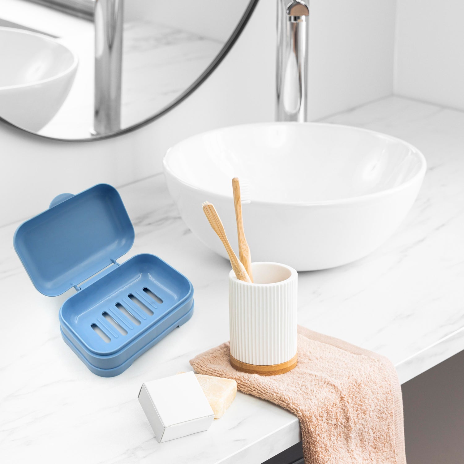 Soap Dish with Drain Soap Holder, Soap Saver Easy Cleaning, Soap Tray for Shower Bathroom Kitchen (1 Pc) - Shivani Jaswal Soap Dish with Drain Soap Holder, Soap Saver Easy Cleaning, Soap Tray for Shower Bathroom Kitchen (1 Pc)