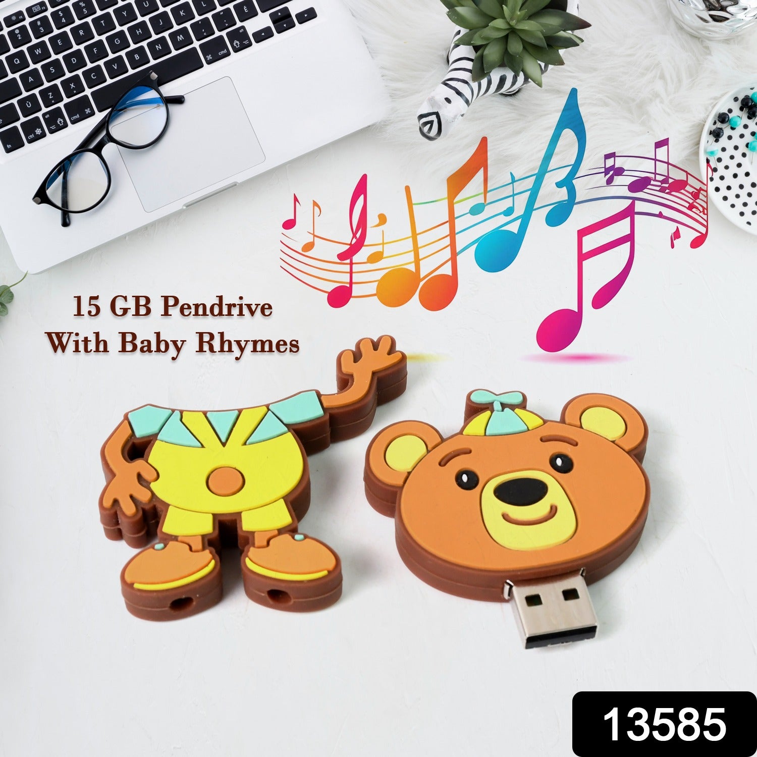 Portable Cartoon Shape Silicone USB Pen drive / Flash disk (15 GB With Baby Rhymes Song / 1 Pc) - Shivani Jaswal Portable Cartoon Shape Silicone USB Pen drive / Flash disk (15 GB With Baby Rhymes Song / 1 Pc)