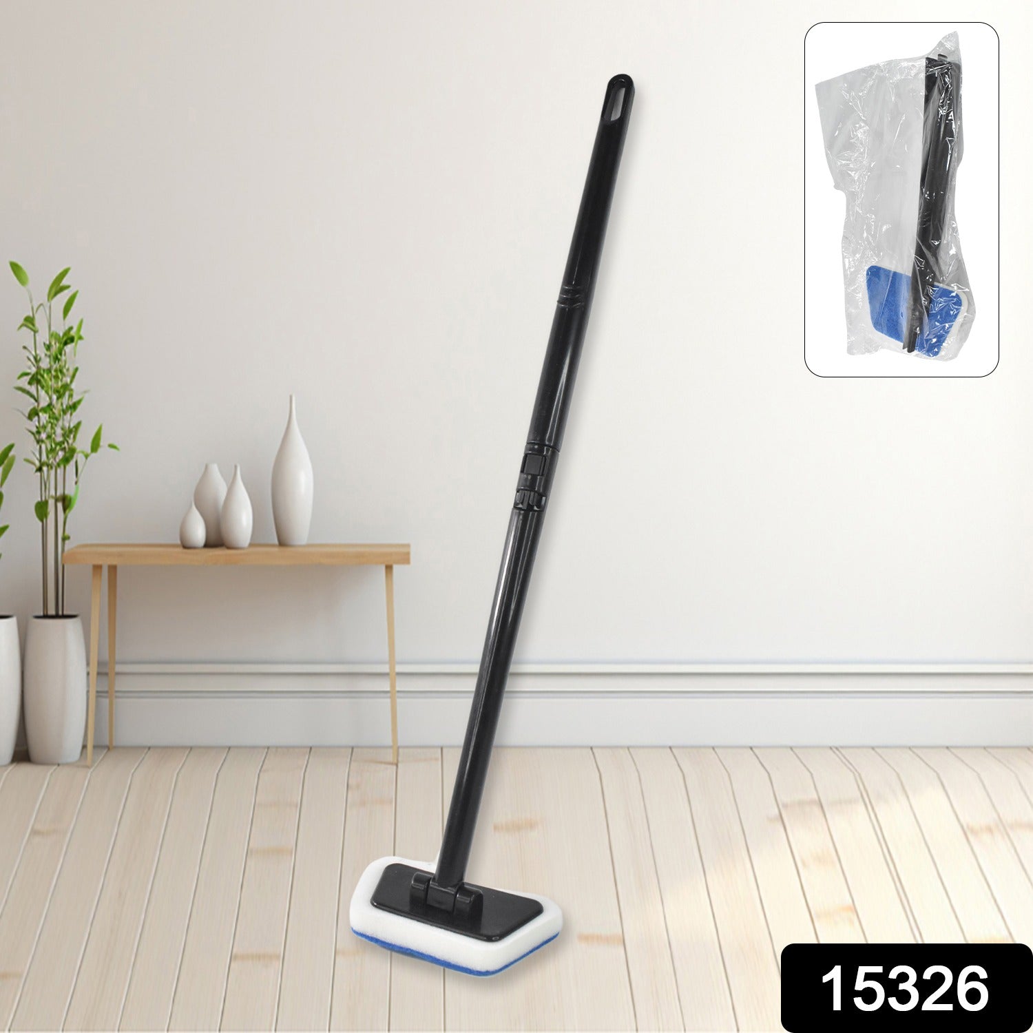 Bathroom Cleaning Brush with Long Handle, Tiles Scrubber Brush - Shivani Jaswal Bathroom Cleaning Brush with Long Handle, Tiles Scrubber Brush
