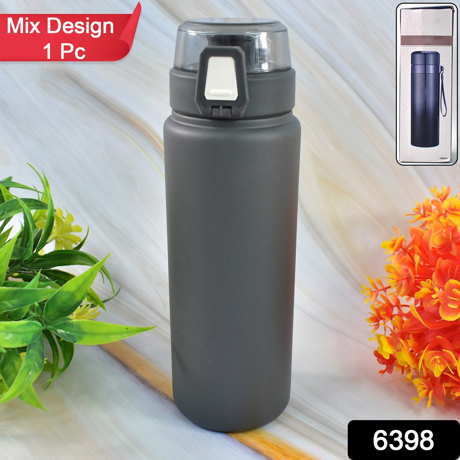 Stainless Steel Double Walled Vacuum Insulated Water Bottle (Mix Design 1 Pc) - Shivani Jaswal Stainless Steel Double Walled Vacuum Insulated Water Bottle (Mix Design 1 Pc)