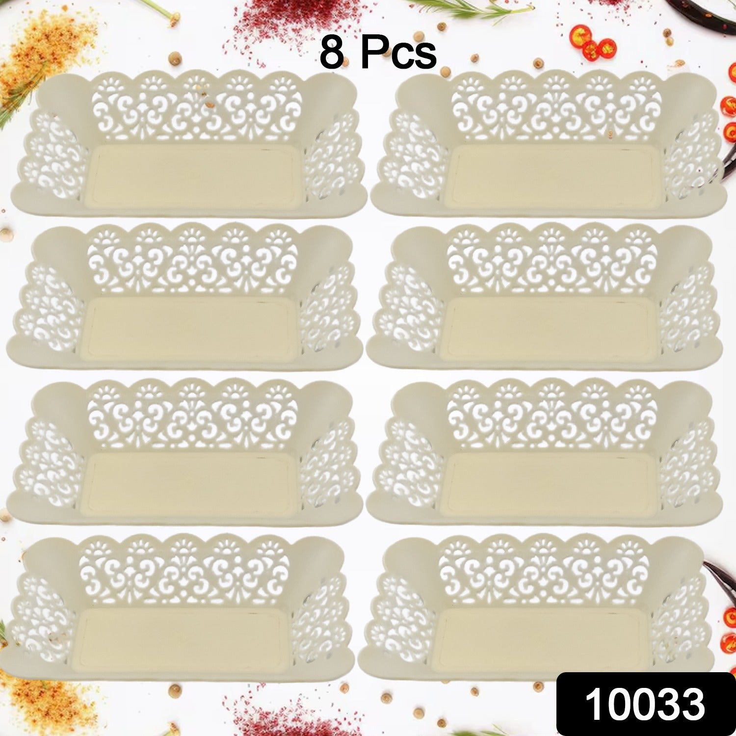 Rectangle Plastic Dinner Plate Snacks / Breakfast, Restaurant Serving Trays Home School Coffee Hotel Kitchen Office (8 Pcs Set) - Shivani Jaswal Rectangle Plastic Dinner Plate Snacks / Breakfast, Restaurant Serving Trays Home School Coffee Hotel Kitchen Office (8 Pcs Set)
