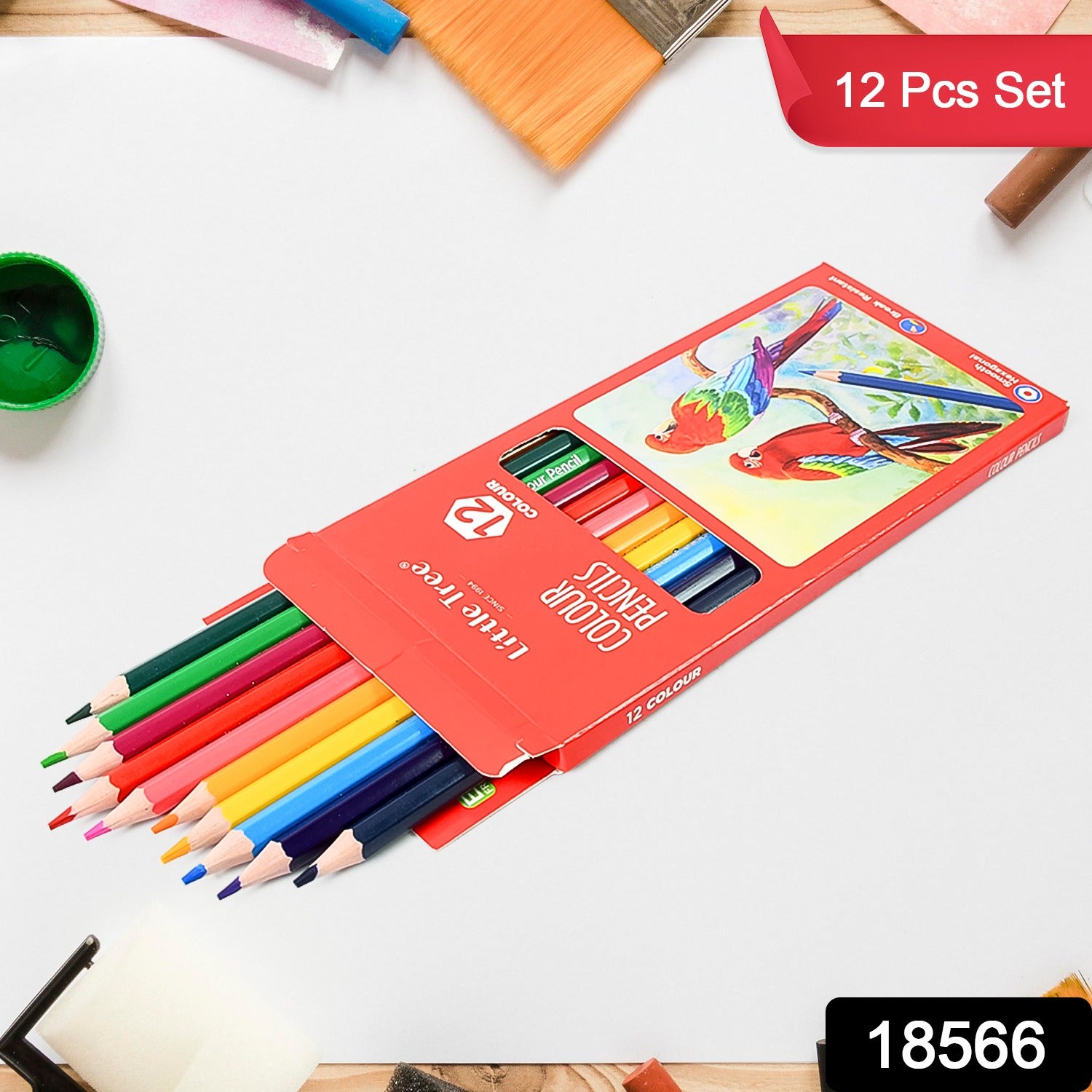 Art Drawing Wooden Pencils Color (12 Pcs Set) - Shivani Jaswal Art Drawing Wooden Pencils Color (12 Pcs Set)