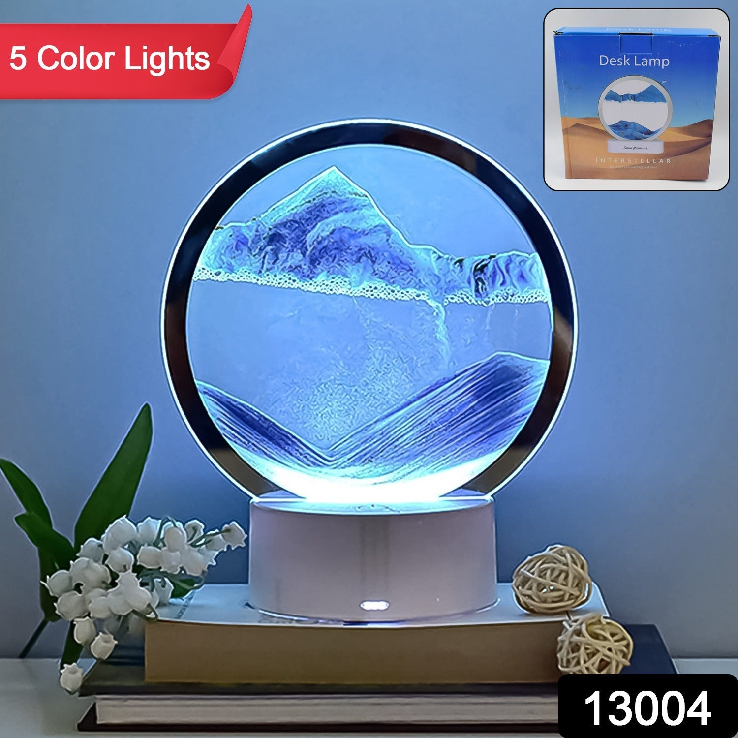 5 Color Light Moving Sand Art Picture (1 Pc) - Shivani Jaswal 5 Color Light Moving Sand Art Picture (1 Pc)