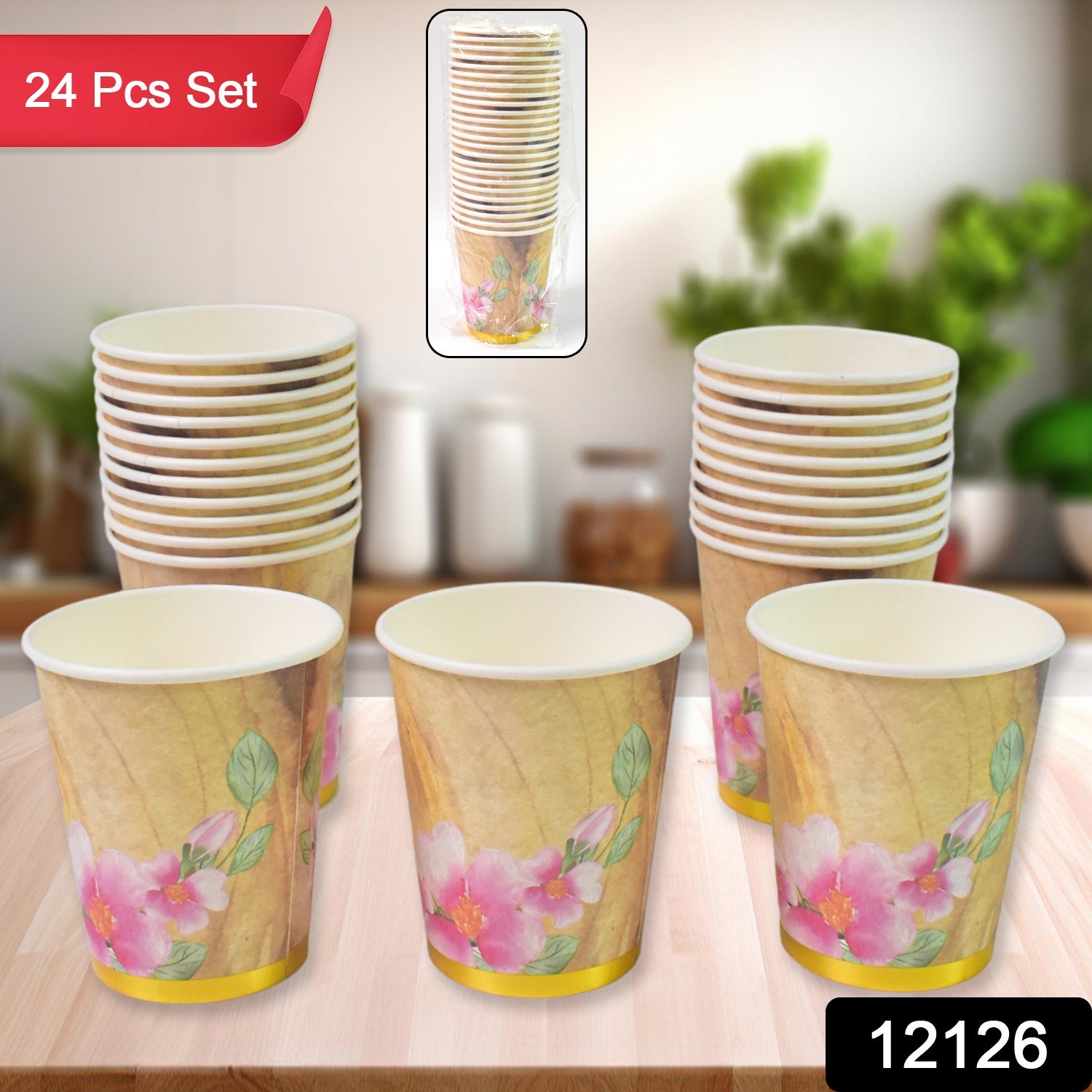 Disposable Paper Cups, Disposable Tea, Coffee Cups (24 Pcs Set / Mix Color & Design) - Shivani Jaswal Disposable Paper Cups, Disposable Tea, Coffee Cups (24 Pcs Set / Mix Color & Design)