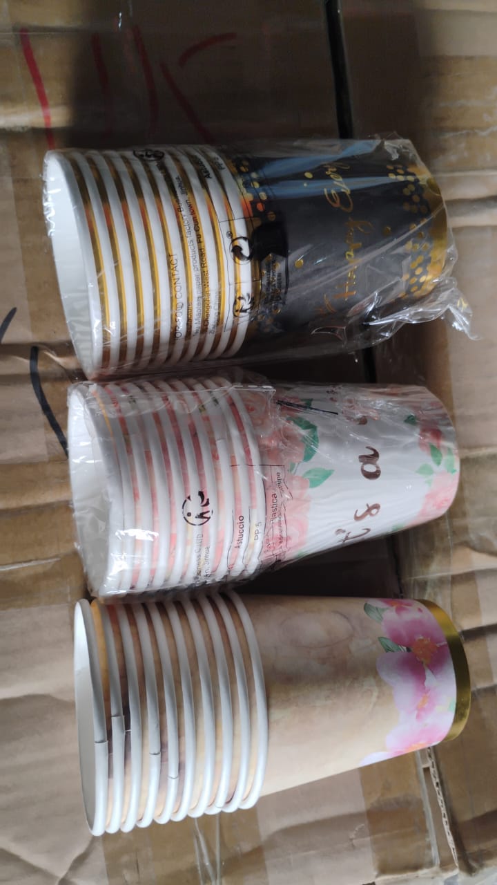 Disposable Paper Cups, Disposable Tea, Coffee Cups (3 Pcs Set / Mix Color) - Shivani Jaswal Disposable Paper Cups, Disposable Tea, Coffee Cups (3 Pcs Set / Mix Color)