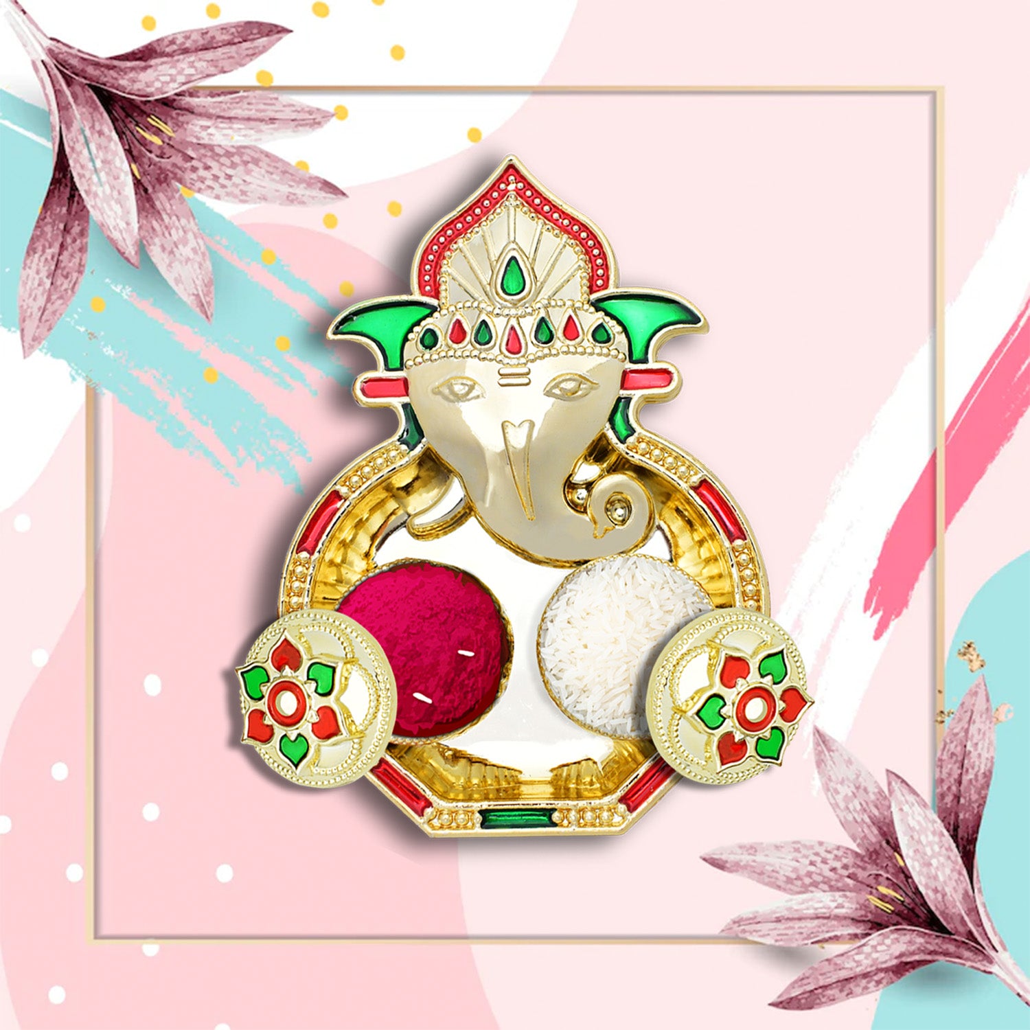 Special Puja Thali, Kumkum Thali Holder, Pooja Return Gift Diwali - Shivani Jaswal Special Puja Thali, Kumkum Thali Holder, Pooja Return Gift Diwali