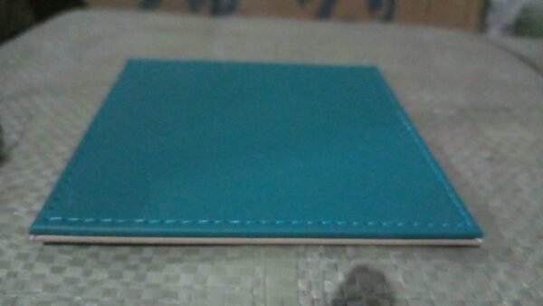 Square Leather Tea Coaster â€“ Durable Dining Table Accessory (1 Pc)