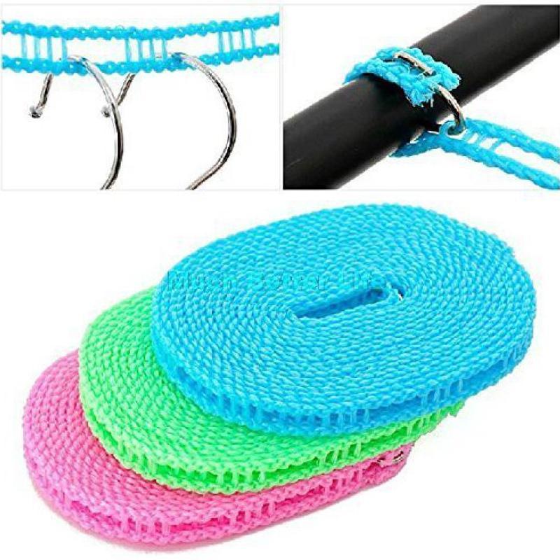 Clothesline Drying Nylon Rope with Hooks - Shivani Jaswal Clothesline Drying Nylon Rope with Hooks