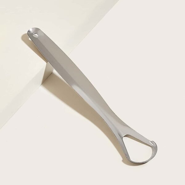 Stainless Steel Tongue Scraper for Bad Breath & Oral Hygiene, Metal Case Included (1 Pc)