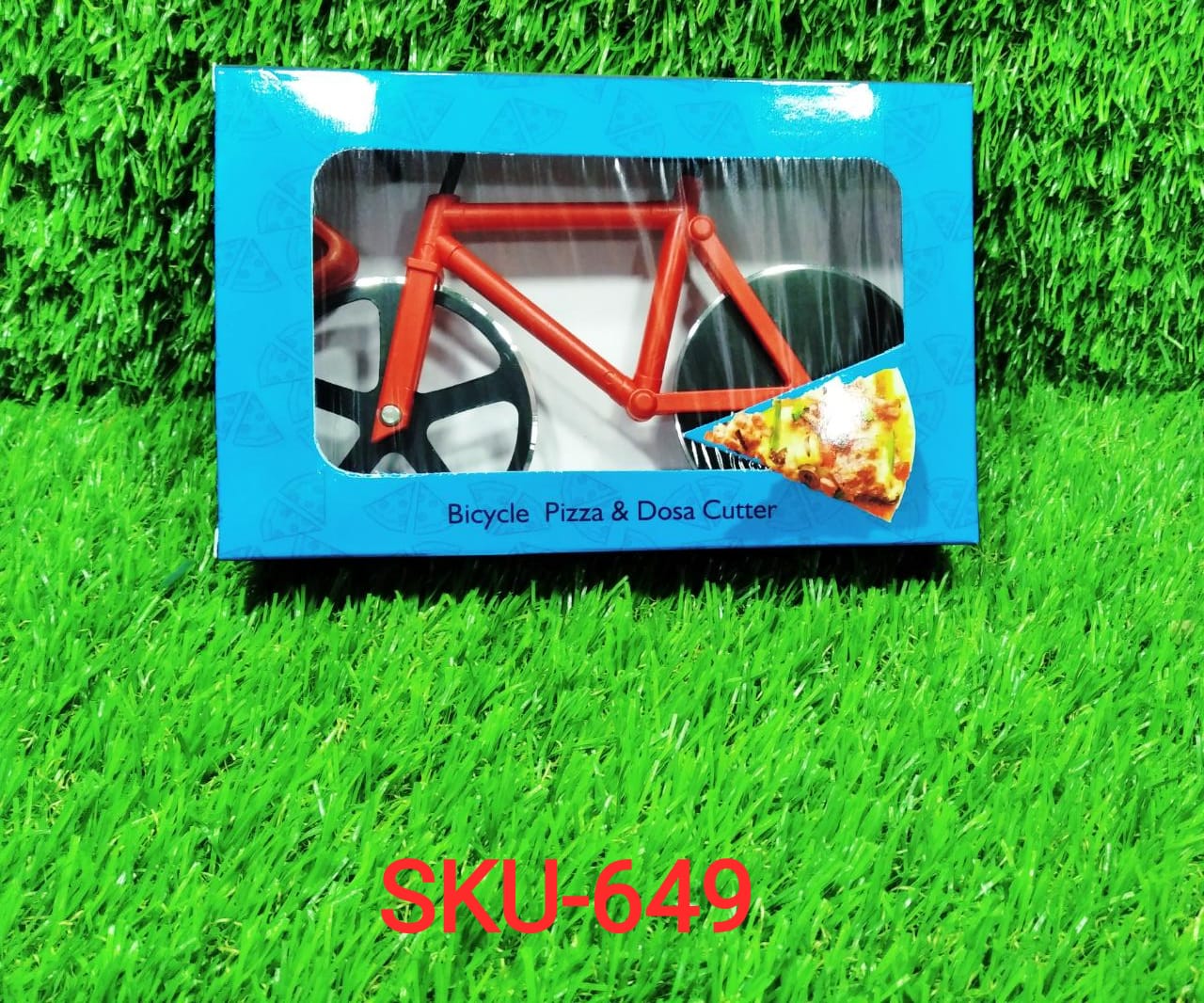 Bicycle Pizza Cutter (1 Pc): Stainless Steel, Unbreakable Handle - Shivani Jaswal Bicycle Pizza Cutter (1 Pc): Stainless Steel, Unbreakable Handle