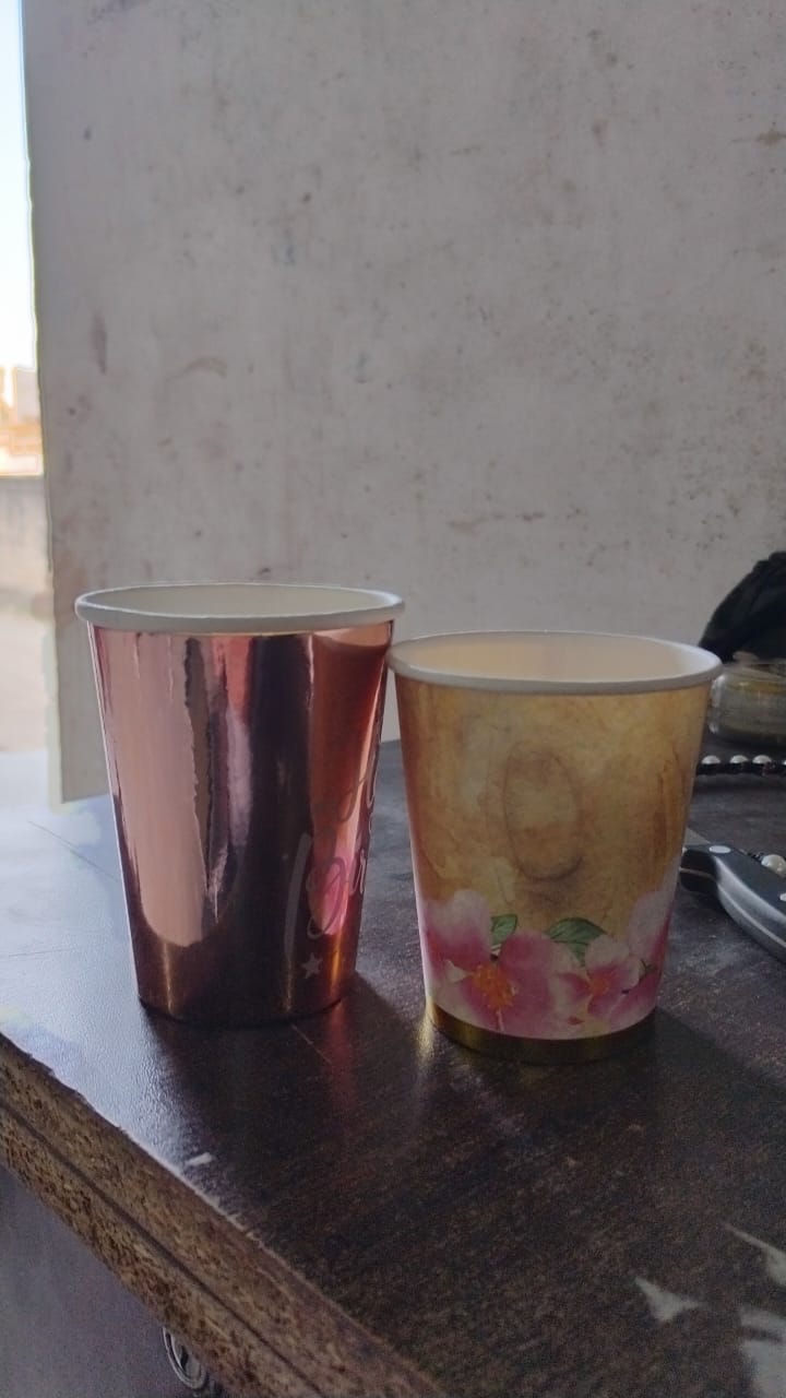Disposable Paper Cups, Disposable Tea, Coffee Cups (24 Pcs Set / Mix Color & Design) - Shivani Jaswal Disposable Paper Cups, Disposable Tea, Coffee Cups (24 Pcs Set / Mix Color & Design)