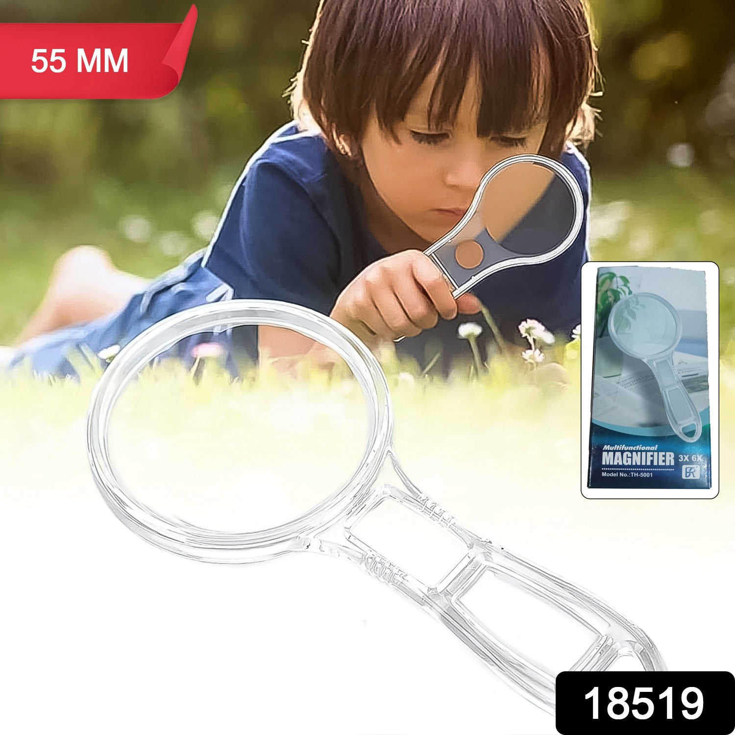 Handheld Plastic Magnifying Glasses (1 Pc / 55 MM) - Shivani Jaswal Handheld Plastic Magnifying Glasses (1 Pc / 55 MM)
