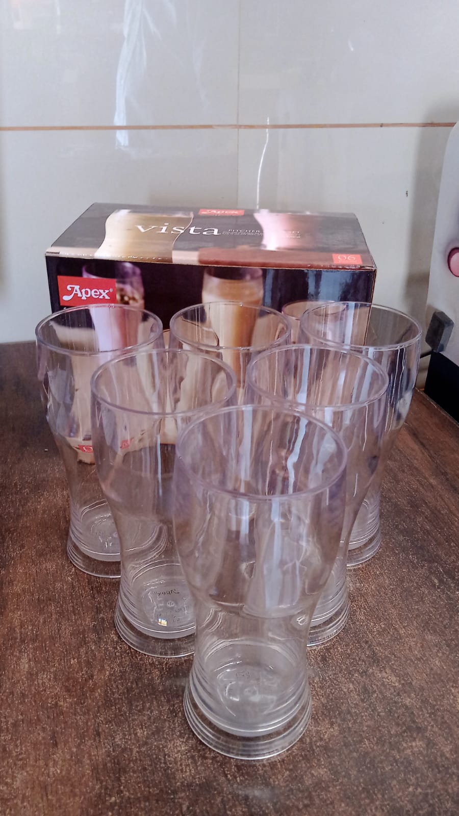 Apex Vista Unbreakable Pitcher Glass Set – 350 ML (Approx) | 6-Piece - Shivani Jaswal Apex Vista Unbreakable Pitcher Glass Set – 350 ML (Approx) | 6-Piece