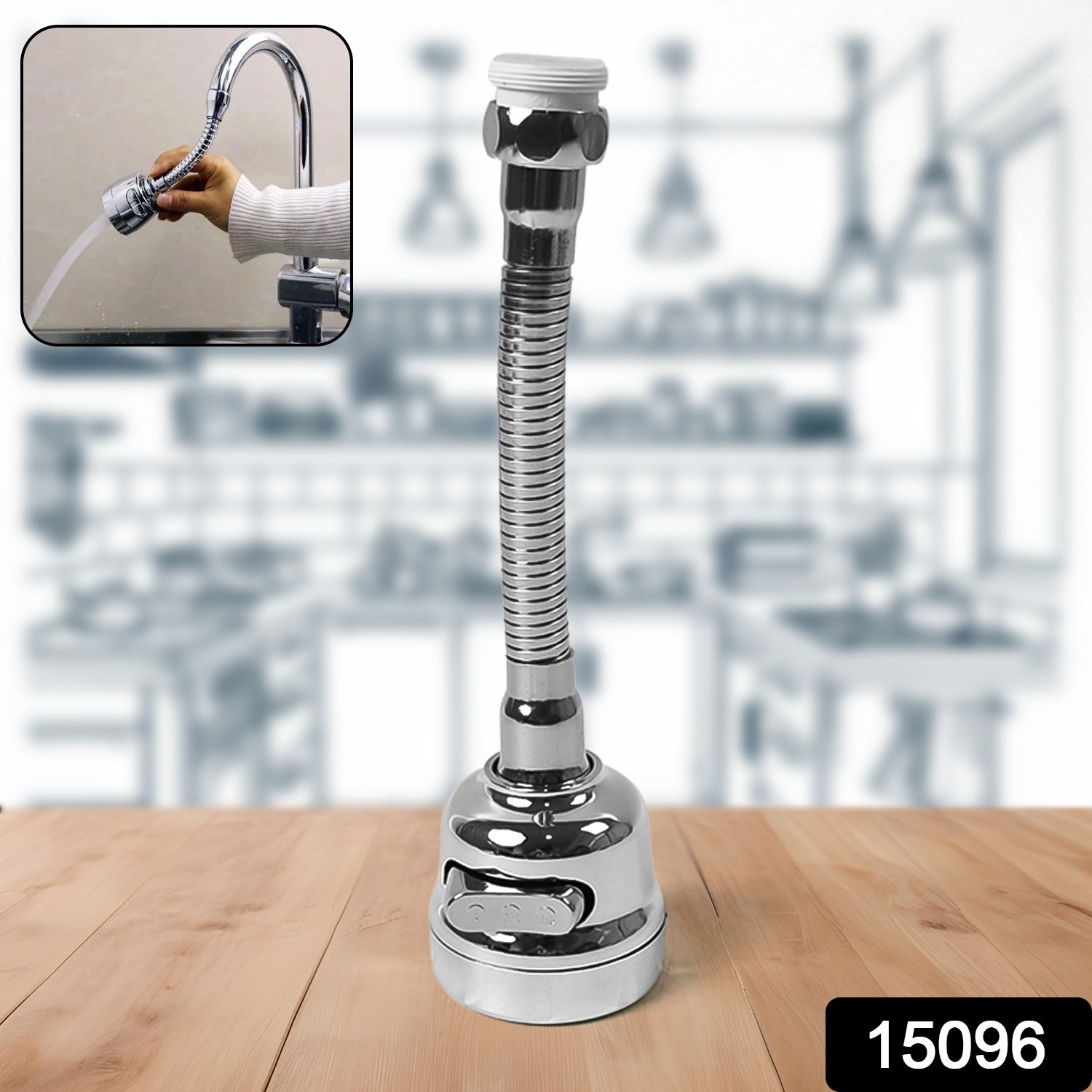 Stainless Steel Water Faucet Sprayer Head (1 Pc / 8 Inch) - Shivani Jaswal Stainless Steel Water Faucet Sprayer Head (1 Pc / 8 Inch)