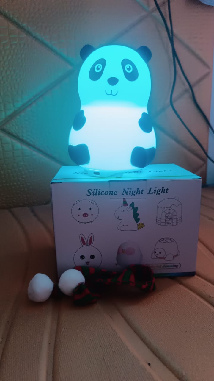 Panda 7-Color LED Silicone Touch Lamp (1 Pc) - Shivani Jaswal Panda 7-Color LED Silicone Touch Lamp (1 Pc)