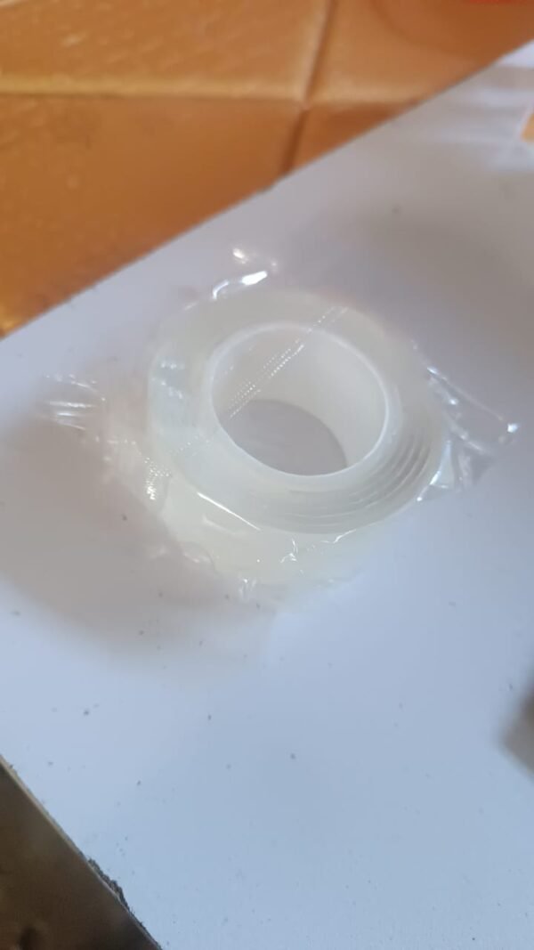 Sticky Double Sided Tape Washable Adhesive Tape Reusable (Thin / 6.5Ã—3 Cm / 1 Pc)