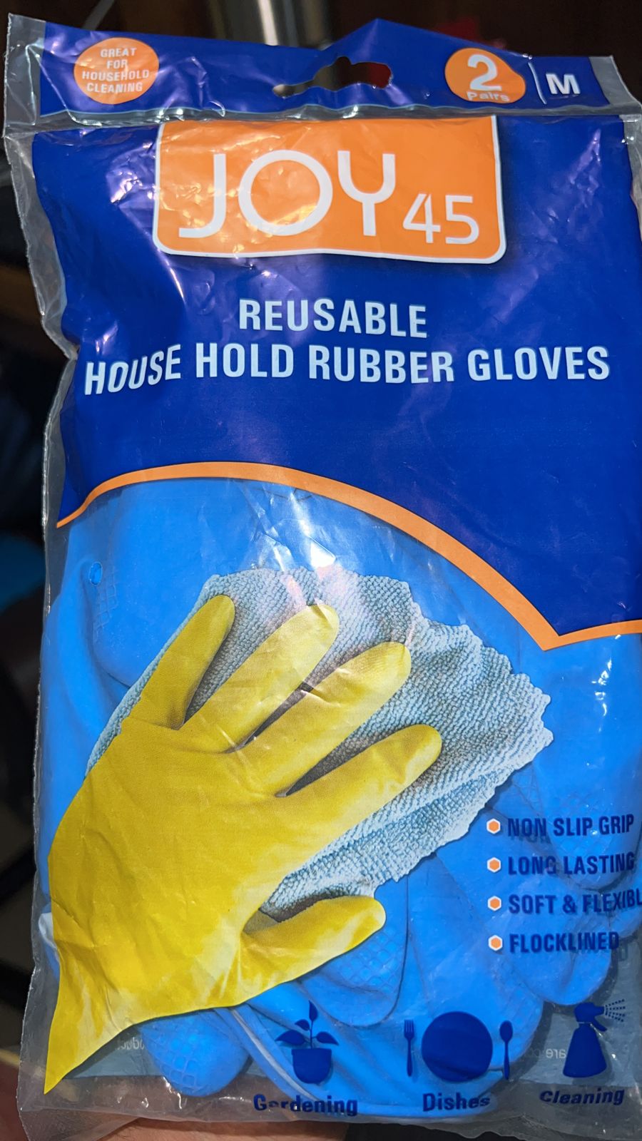 2-Pair Large Blue Multipurpose Gloves – Ideal for Washing, Gardening & Cleaning - Shivani Jaswal 2-Pair Large Blue Multipurpose Gloves – Ideal for Washing, Gardening & Cleaning
