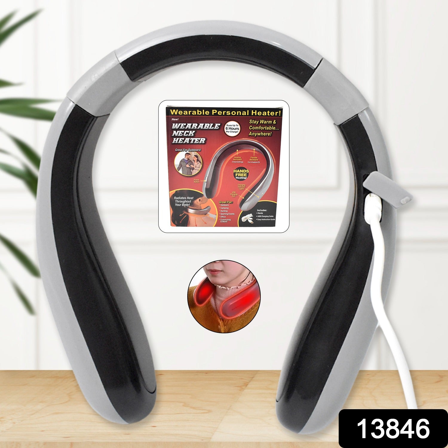 USB Type C Rechargeable - Wearable Neck Heater (1 Pc) - Shivani Jaswal USB Type C Rechargeable - Wearable Neck Heater (1 Pc)