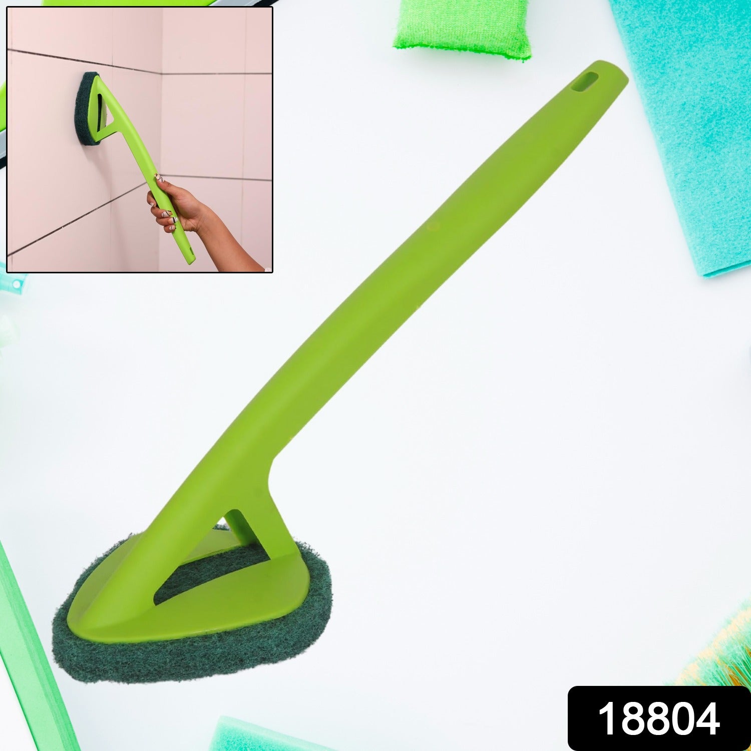 Scrubber Hockey with Long Handle (1 Pc) - Shivani Jaswal Scrubber Hockey with Long Handle (1 Pc)