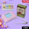 Preschool Learning Toys Flash Cards for Small Kids Educational Toys English Words Learning Machine for Kids with 224 Words, Birthday Gift for Kids Intelligent Electric Kids Language Card (1 Set)