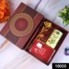 Valentineâ€™s Day Special Gift Box - Heart-Shaped Light, Chocolate Box & Golden Flower